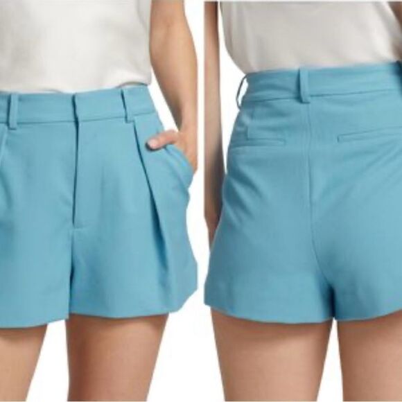 Alice + Olivia Gary pleated shorts NWT Size 8 $276 - Picture 1 of 8